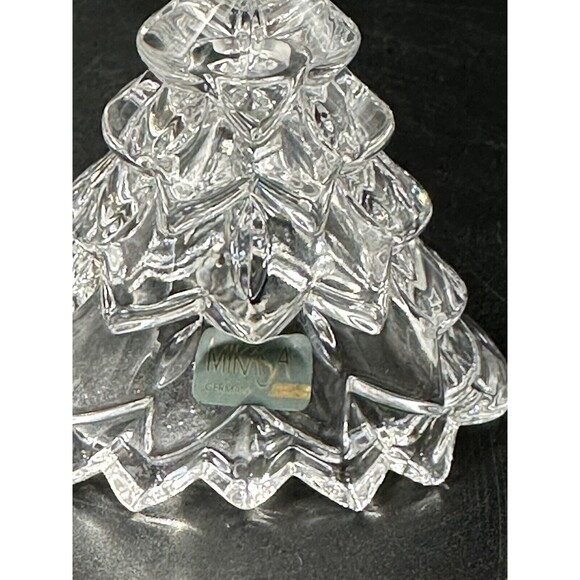 Lot of 3 Glass and Crystal Bells Mikasa Christmas Tree Bell Happy 5th Bell - Picture 11 of 16